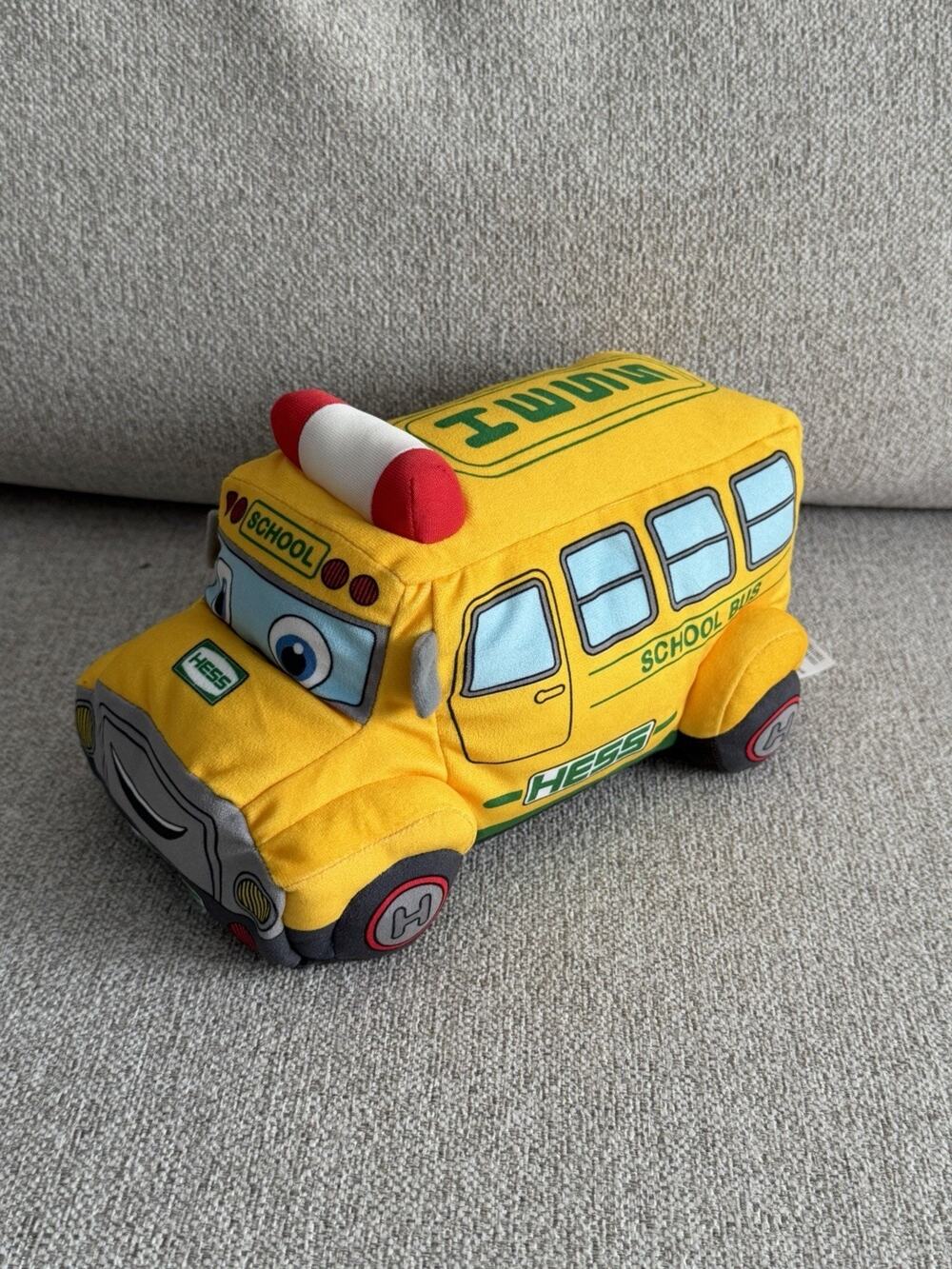Hess Toy Plush Truck 2024 Edition School Bus with Working Lights & Music WORKS